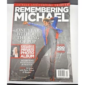 Michael‎ Jackson REMEMBERING MICHAEL 100-Page Anniversary Tribute 2010 Magazine
